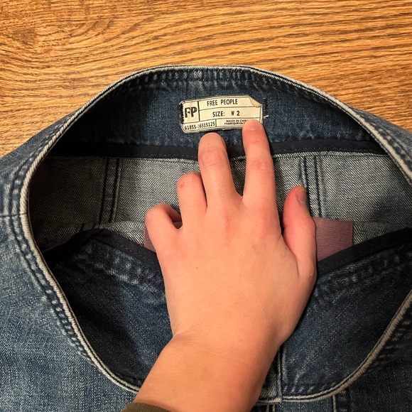 Free people denim skirt - Picture 3 of 5